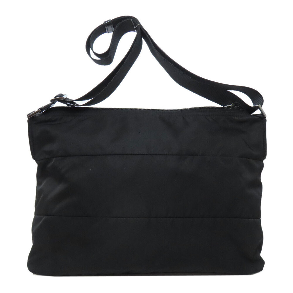 Prada Crossbody Tessuto trim leather black Bag Black